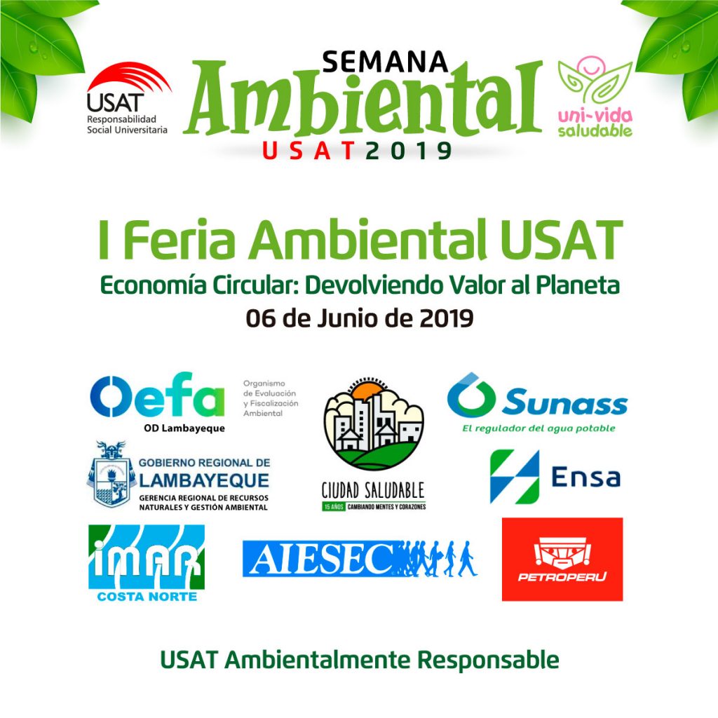 Invitacion Semana Ambiental USAT 2019